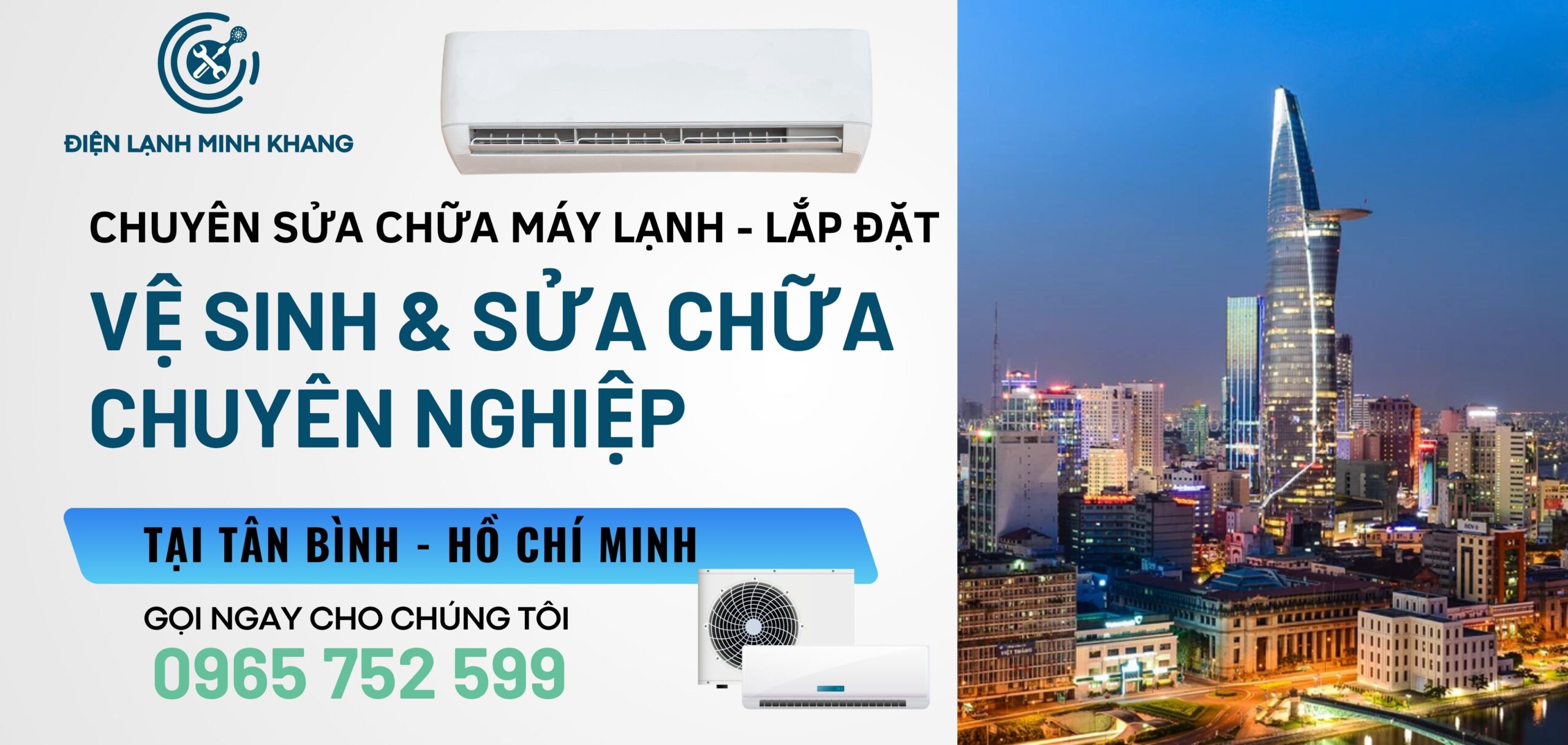 Địa chỉ sửa máy lạnh tại Quận Tân Bình uy tín giá rẻ – Với kinh nghiệm 05 năm nhiều dịch vụ sửa chữa máy lạnh