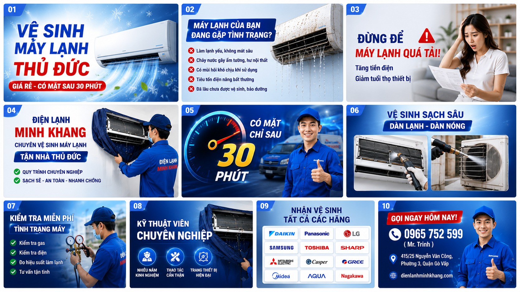 Vệ sinh máy lạnh chuyên nghiệp Thủ Đức