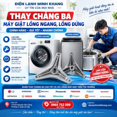 THAY CHẢNG BA MÁY GIẶT LỒNG NGANG, LỒNG ĐỨNG CHÍNH HÃNG – GIÁ TỐT TẠI TP.HCM