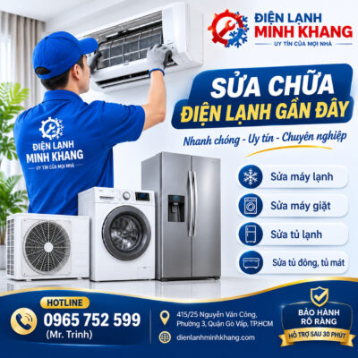 Sửa Chữa Điện Lạnh Gần Đây Gò Vấp | Minh Khang